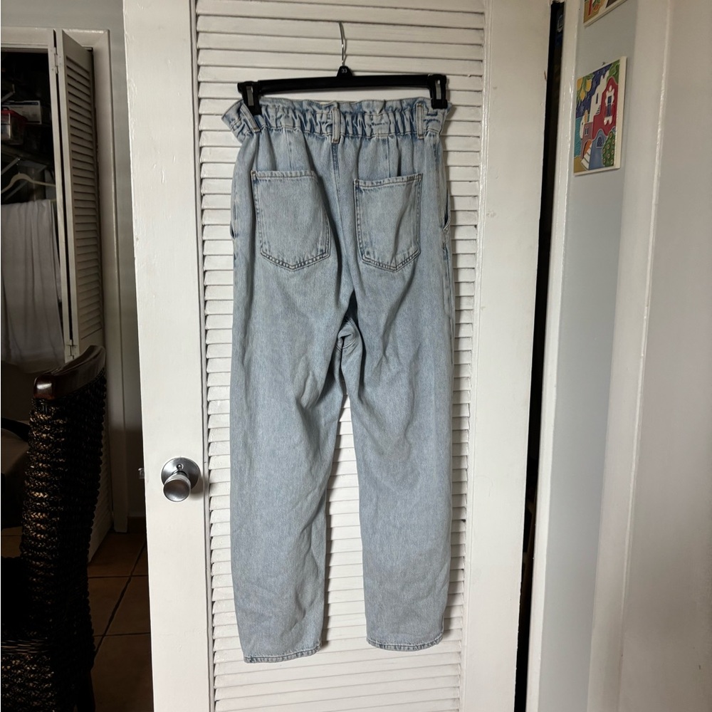 Zara Sky Blue High-Rise Women's Jeans - Picture 3 of 3